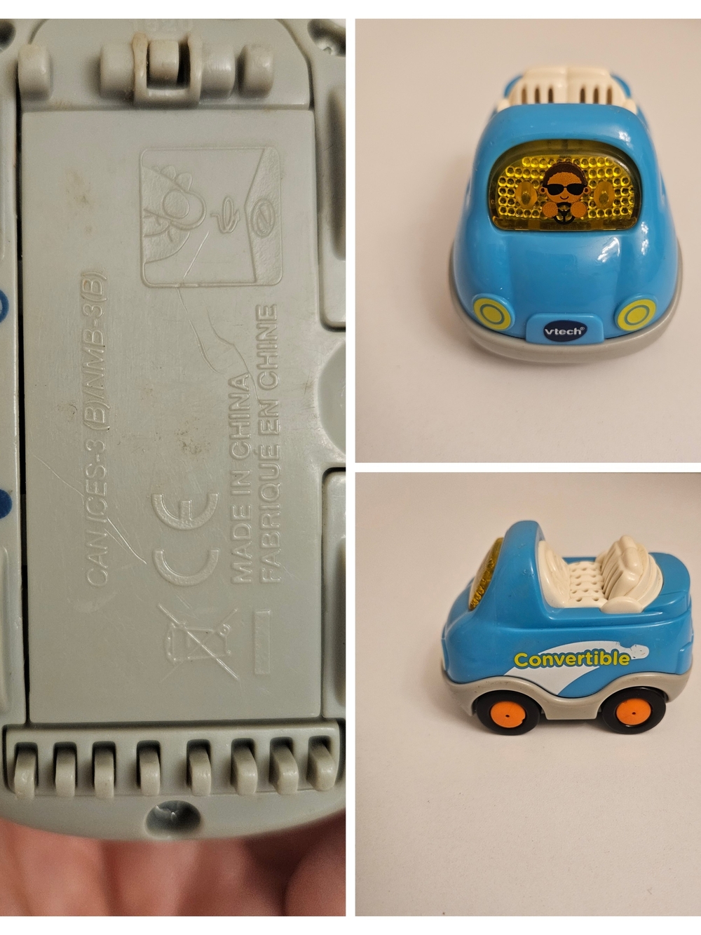 VTech Go! Go! Smart Wheels Blue Convertible Car